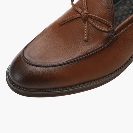 Men’s Slip-On Loafers with Bow Detail