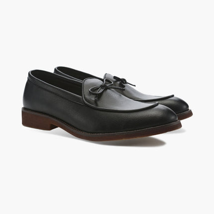 Men’s Slip-On Loafers with Bow Detail