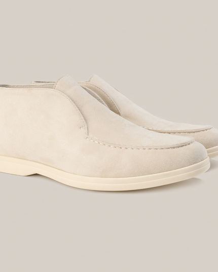 Men’s Slip-On Loafers with Clean Sole