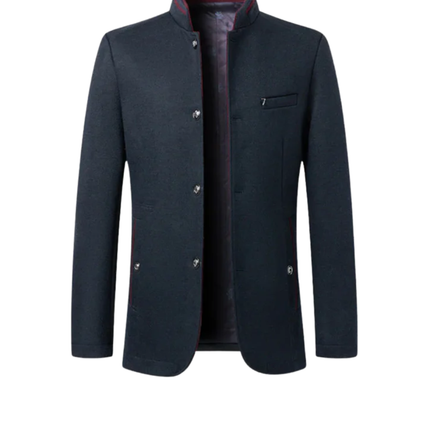 Men’s Stand Collar Button Jacket