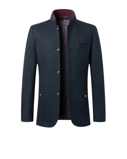 Men’s Stand Collar Button Jacket