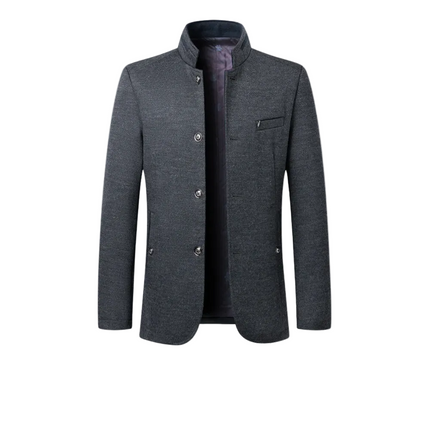 Men’s Stand Collar Button Jacket