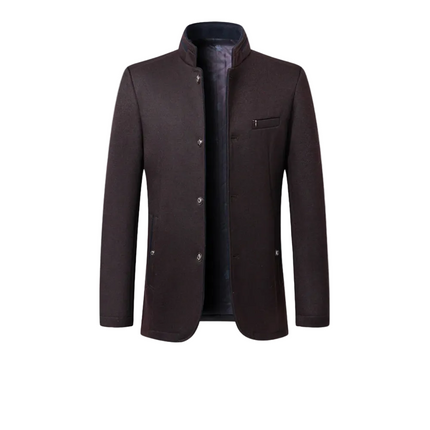 Men’s Stand Collar Button Jacket