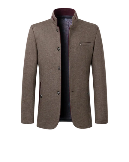 Men’s Stand Collar Button Jacket