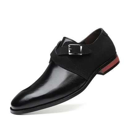 Men’s Strap Detail Pointed Toe Loafers