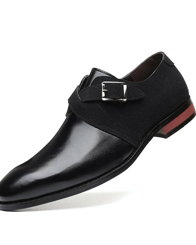 Men’s Strap Detail Pointed Toe Loafers