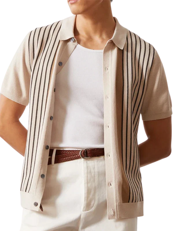 Men’s Striped Knit Shirt