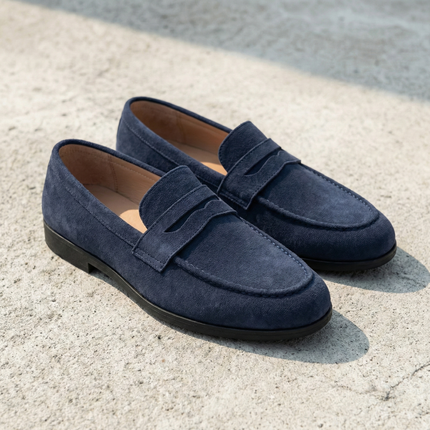 Men’s Suede Penny Loafers