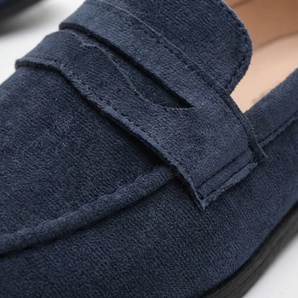 Men’s Suede Penny Loafers