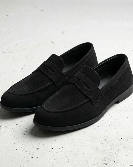 Men’s Suede Penny Loafers