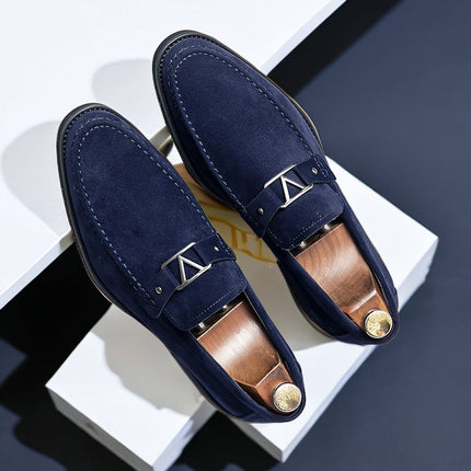 Men’s Suede Strap Detail Loafers