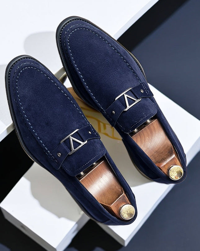 Men’s Suede Strap Detail Loafers