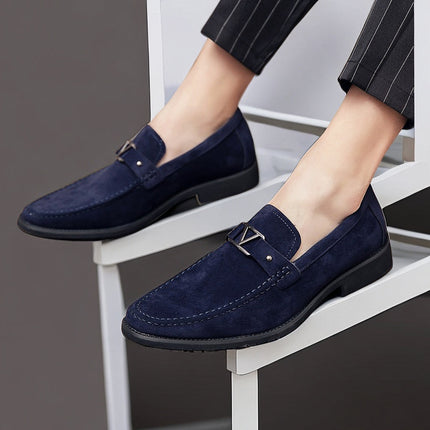 Men’s Suede Strap Detail Loafers