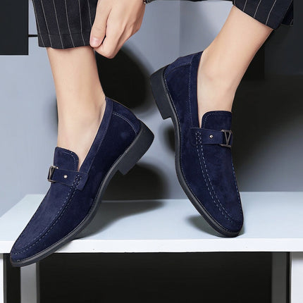 Men’s Suede Strap Detail Loafers