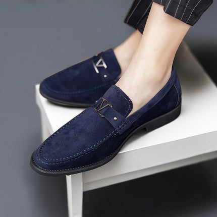 Men’s Suede Strap Detail Loafers