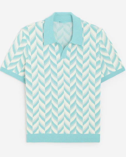 Men’s Summer Pattern Polo – Short Sleeve Knit