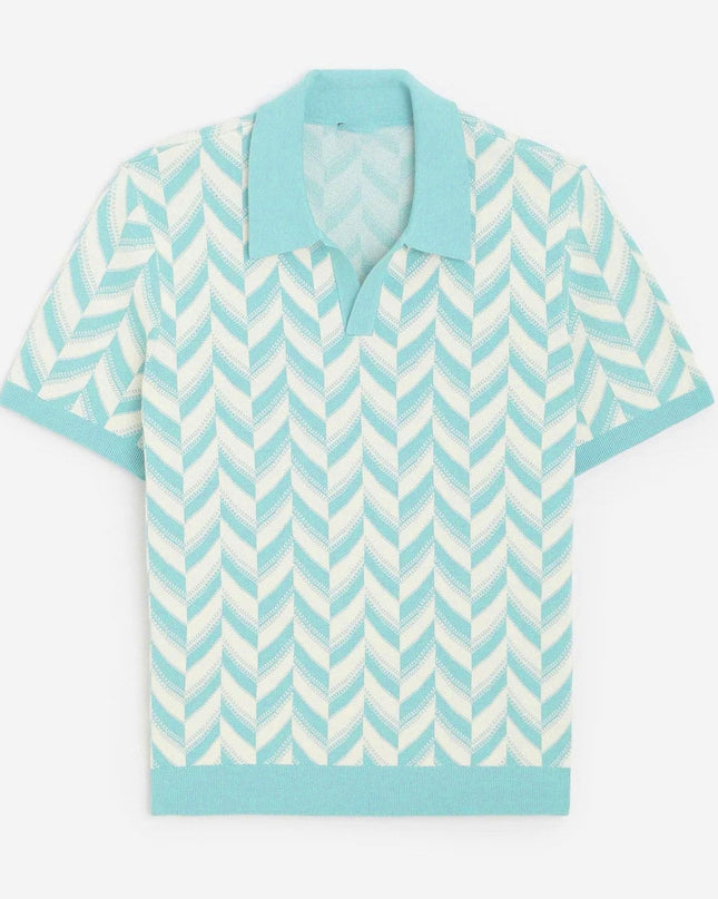 Men’s Summer Pattern Polo – Short Sleeve Knit