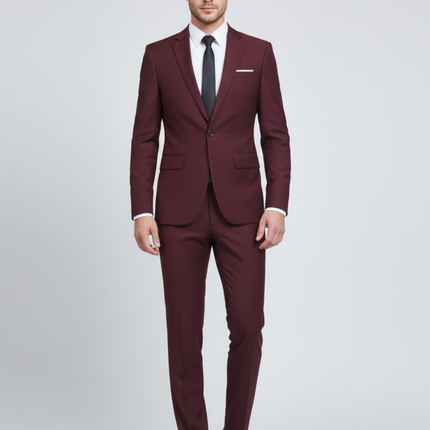 Men’s Tailored Slim Two-Piece Suit Set