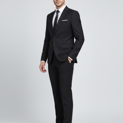 Men’s Tailored Slim Two-Piece Suit Set
