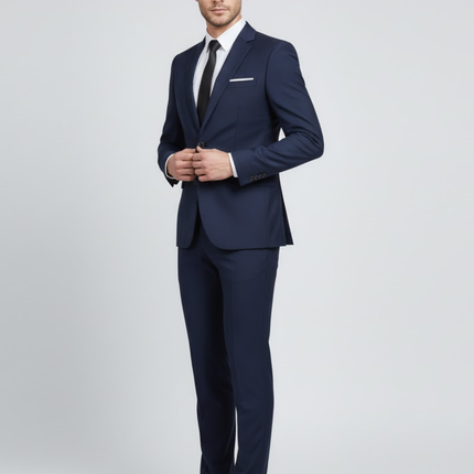 Men’s Tailored Slim Two-Piece Suit Set