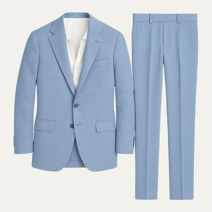 Men’s Tailored Suit Set with Notch Lapel