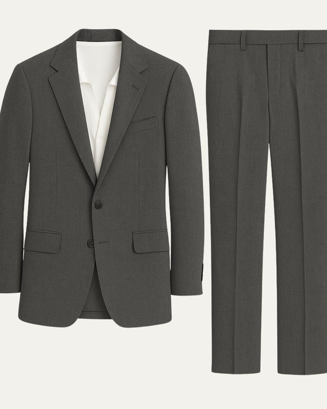 Men’s Tailored Suit Set with Notch Lapel