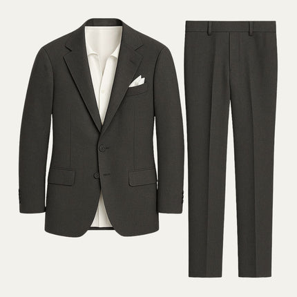 Men’s Tailored Suit Set with Notch Lapel