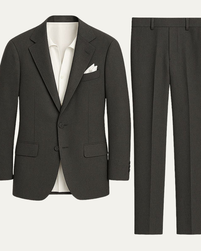 Men’s Tailored Suit Set with Notch Lapel