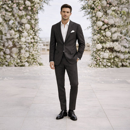 Men’s Tailored Suit Set with Notch Lapel