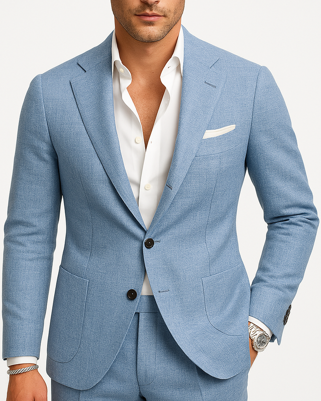 Men’s Tailored Two-Button Suit Set