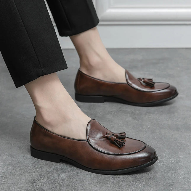 Men’s Tassel Detail Slip-On Loafers