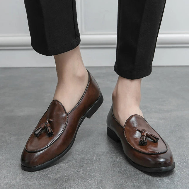 Men’s Tassel Detail Slip-On Loafers