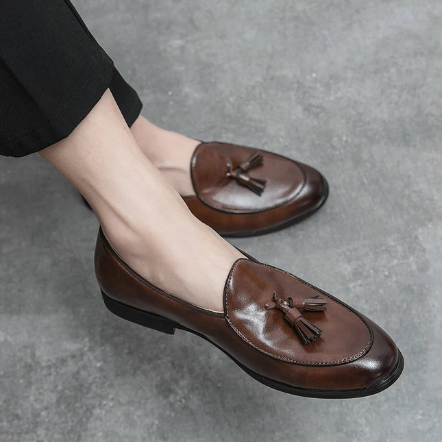Men’s Tassel Detail Slip-On Loafers
