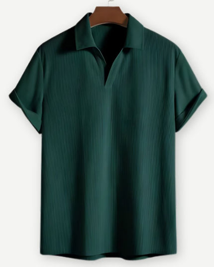 Men’s Textured Sleeve Polo