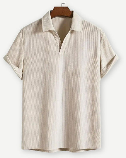 Men’s Textured Sleeve Polo
