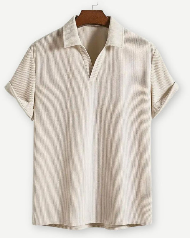 Men’s Textured Sleeve Polo