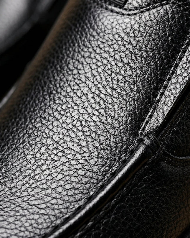 Men’s Textured Slip-On Casual Loafers