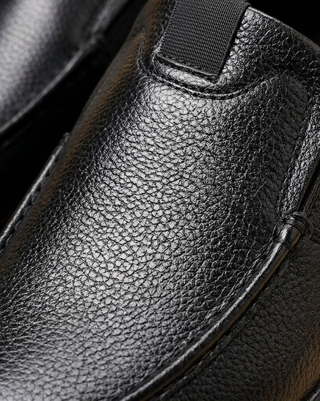 Men’s Textured Slip-On Casual Loafers