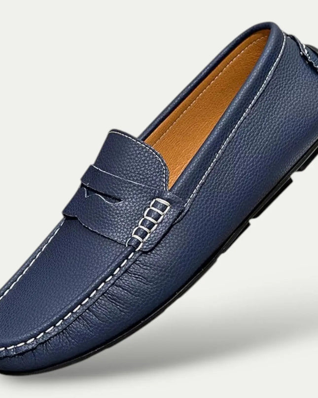 Men’s Textured Slip-On Loafers