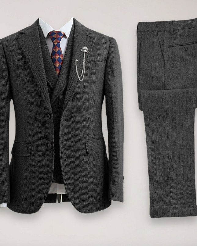Men’s Three Piece Suit Set