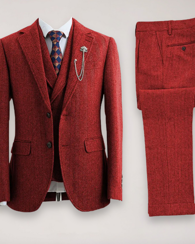 Men’s Three Piece Suit Set