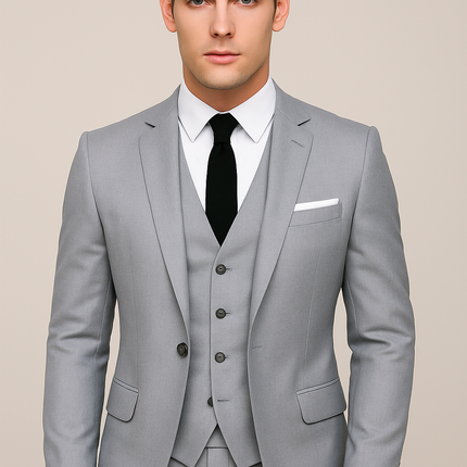 Men’s Three-Piece Tailored Suit Set