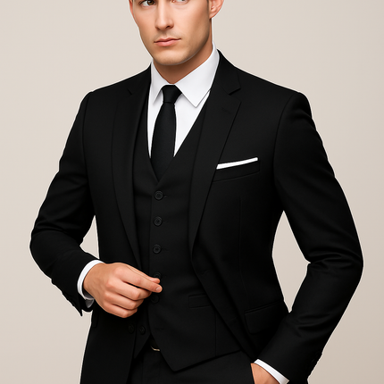 Men’s Three-Piece Tailored Suit Set