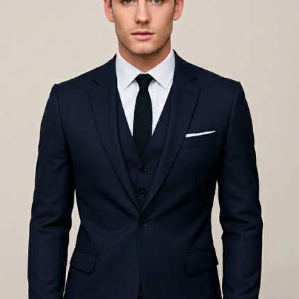 Men’s Three-Piece Tailored Suit Set