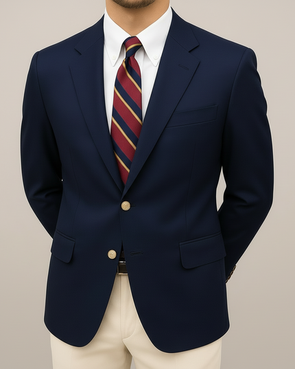 Men’s Two-Button Tailored Blazer