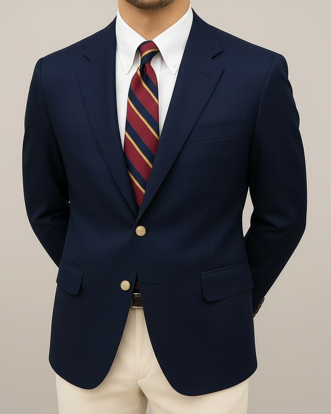 Men’s Two-Button Tailored Blazer