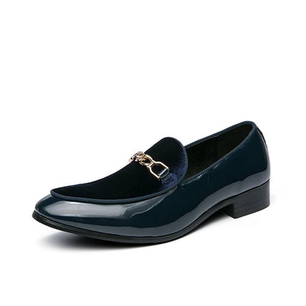 Men’s Velvet Panel Horsebit Loafers
