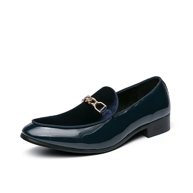 Men’s Velvet Panel Horsebit Loafers