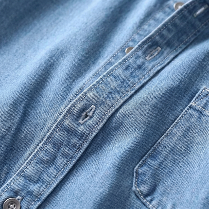 Men’s Washed Denim Button Shirt