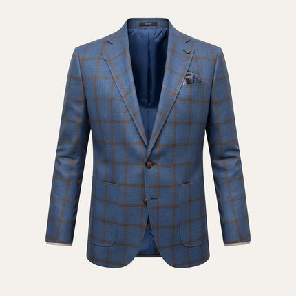 Men’s Wedding Blazer with Check Pattern